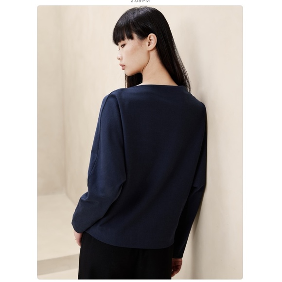 Banana Republic Long Sleeve Heavy Cotton Top Prep Size Small - Picture 2 of 13